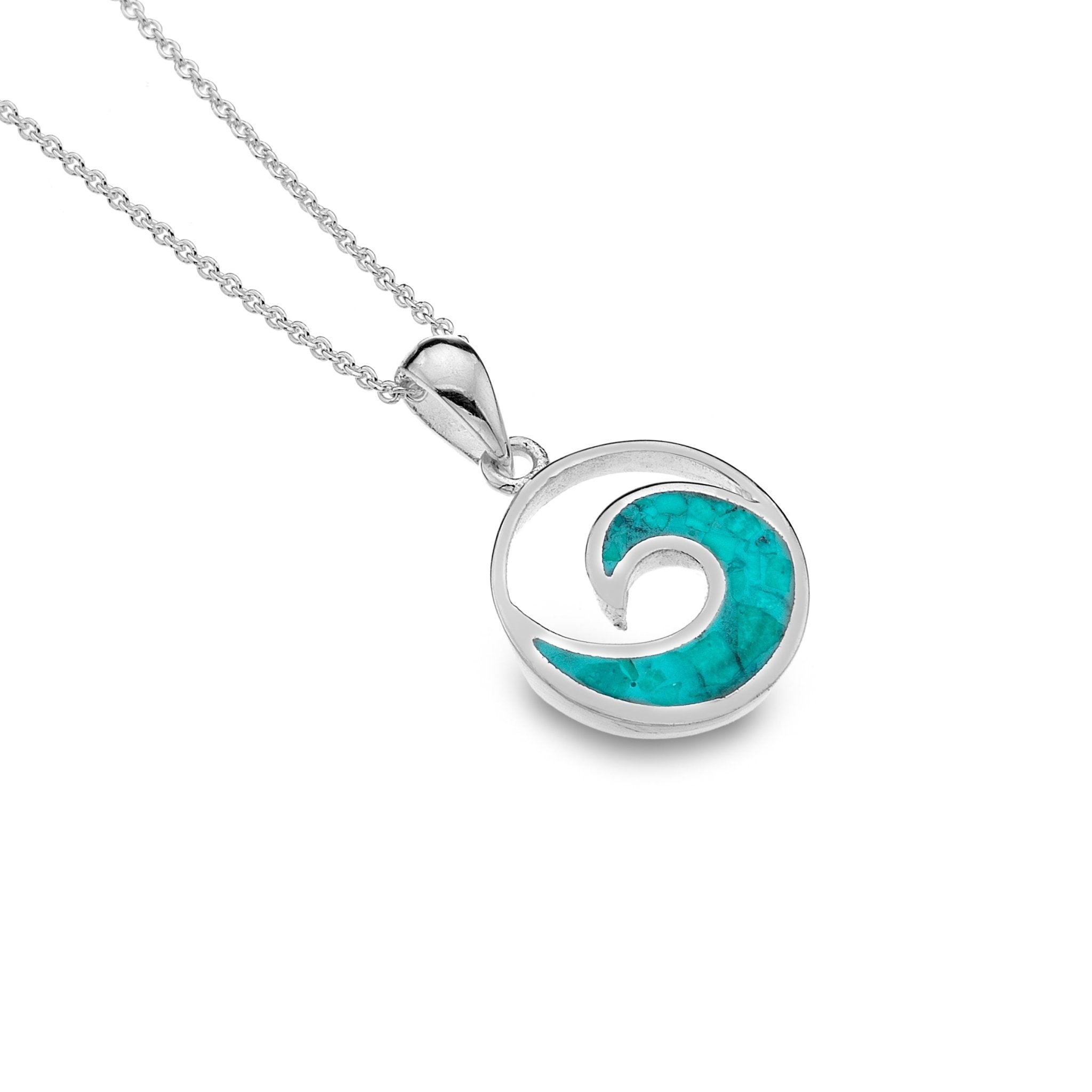 Turquoise Wave Pendant